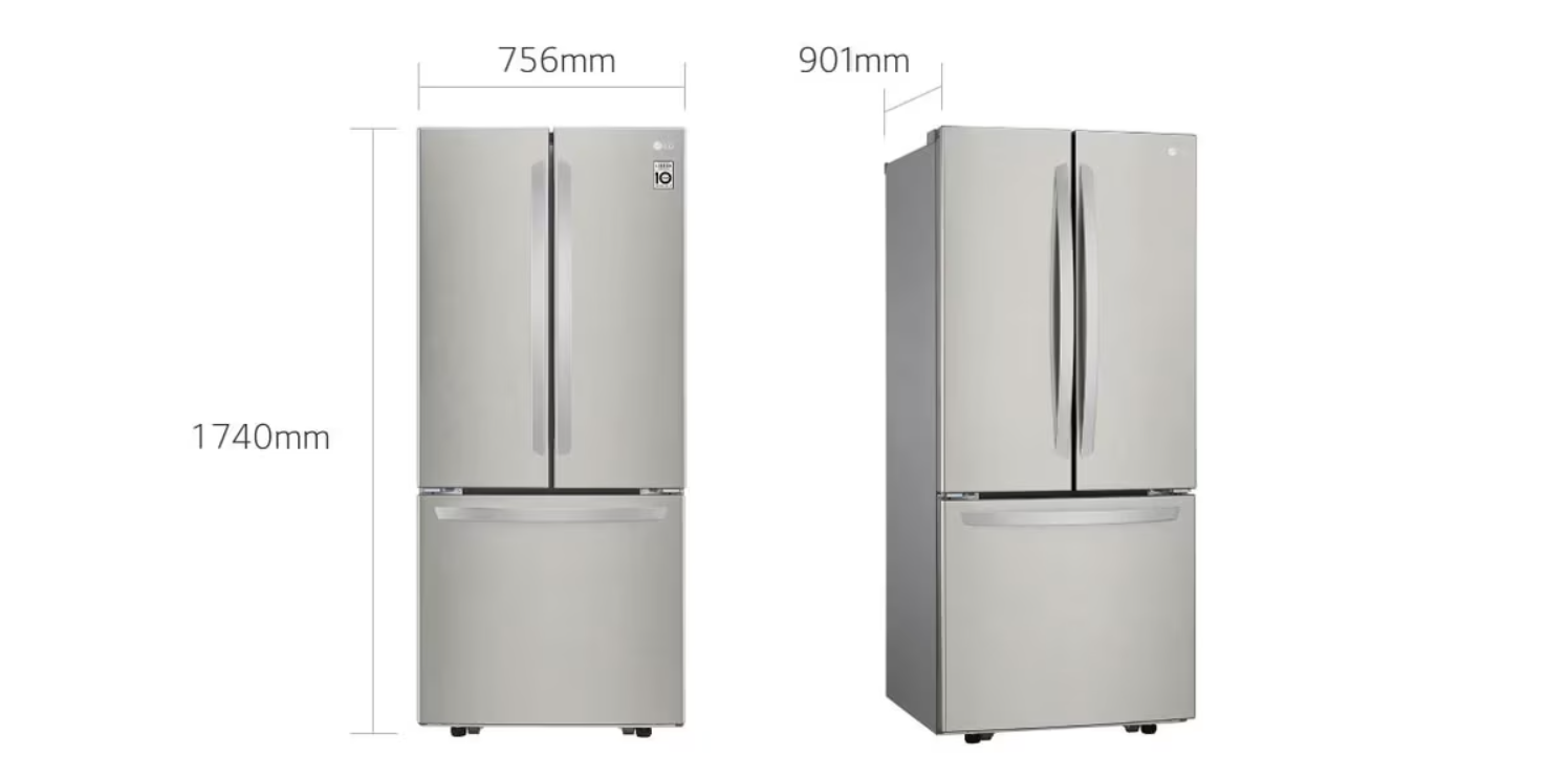 Refrigeradora LG GM22BGPK 617 ltrs. Smart Inverter Multi Air Flow™