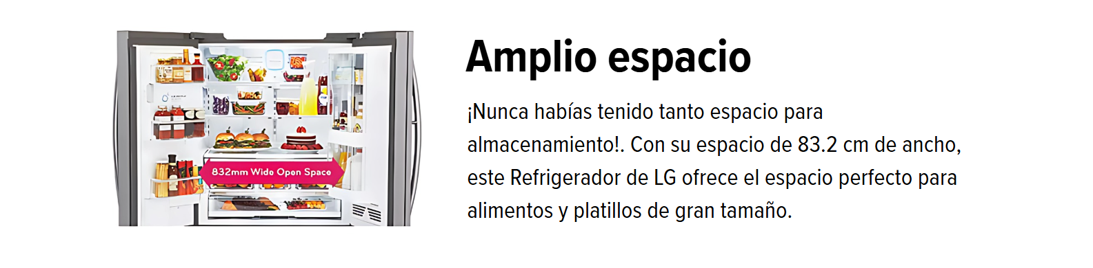 Refrigeradora LG GM22BGPK 617 ltrs. Smart Inverter Multi Air Flow™