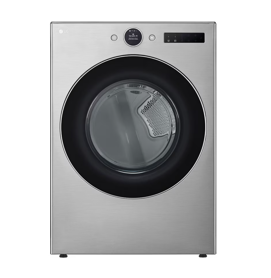 Secadora Carga Frontal LG 23kg DF74VFXS6B vapor Cromada