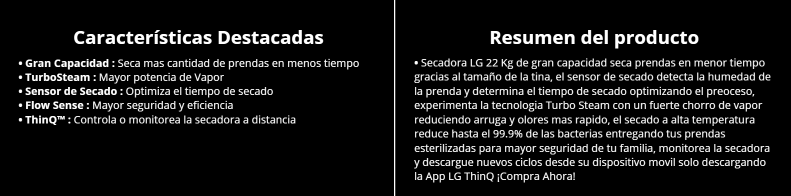 Secadora Carga Frontal LG 23kg DF74VFXS6B vapor Cromada