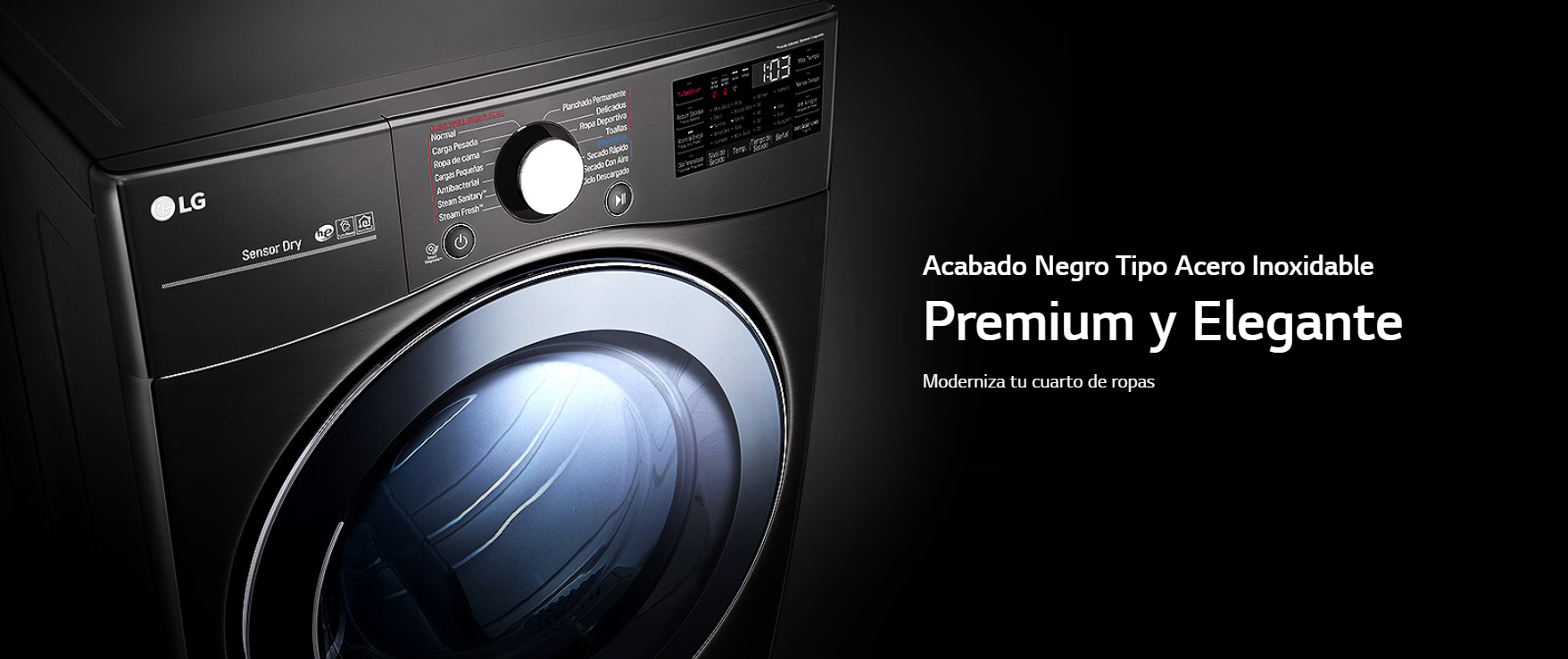 Secadora Carga Frontal LG 23kg DF74VFXS6B vapor Cromada