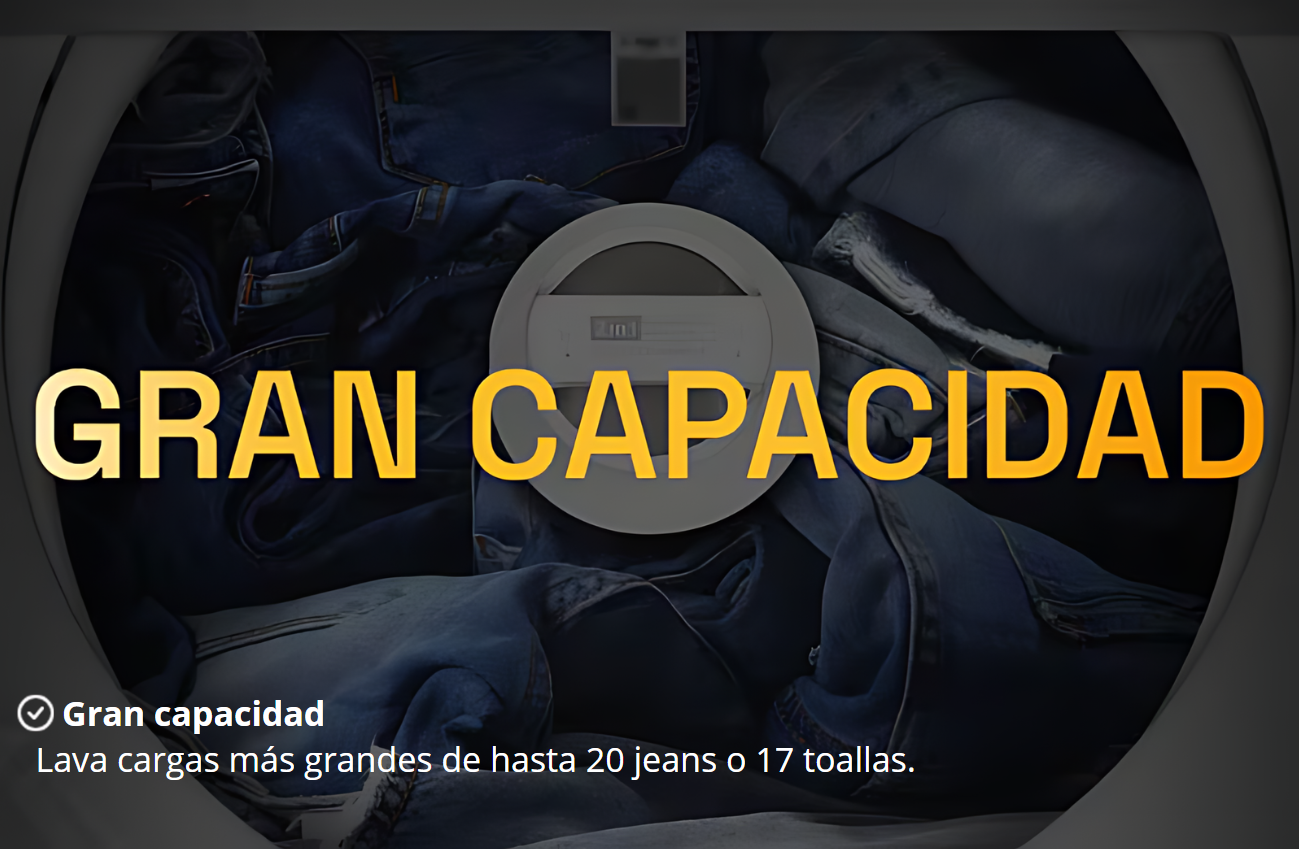 Lavadora Whirlpool 26kg, con agitador 2 en 1, 8MWTW2654WRM0