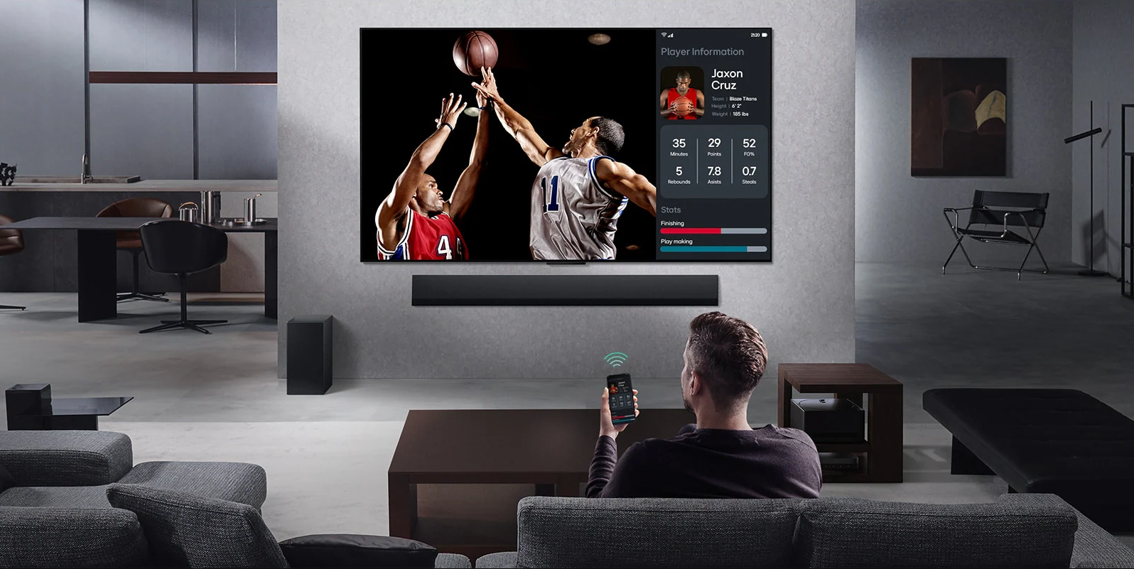 Televisor LG 50" QNED 4k Smart Tv 50QNED70ASA Magic Control