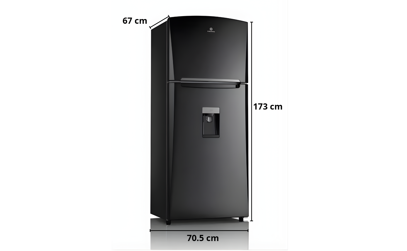 Refrigeradora Indurama RI480 Top Mount 390 ltrs. color Negro