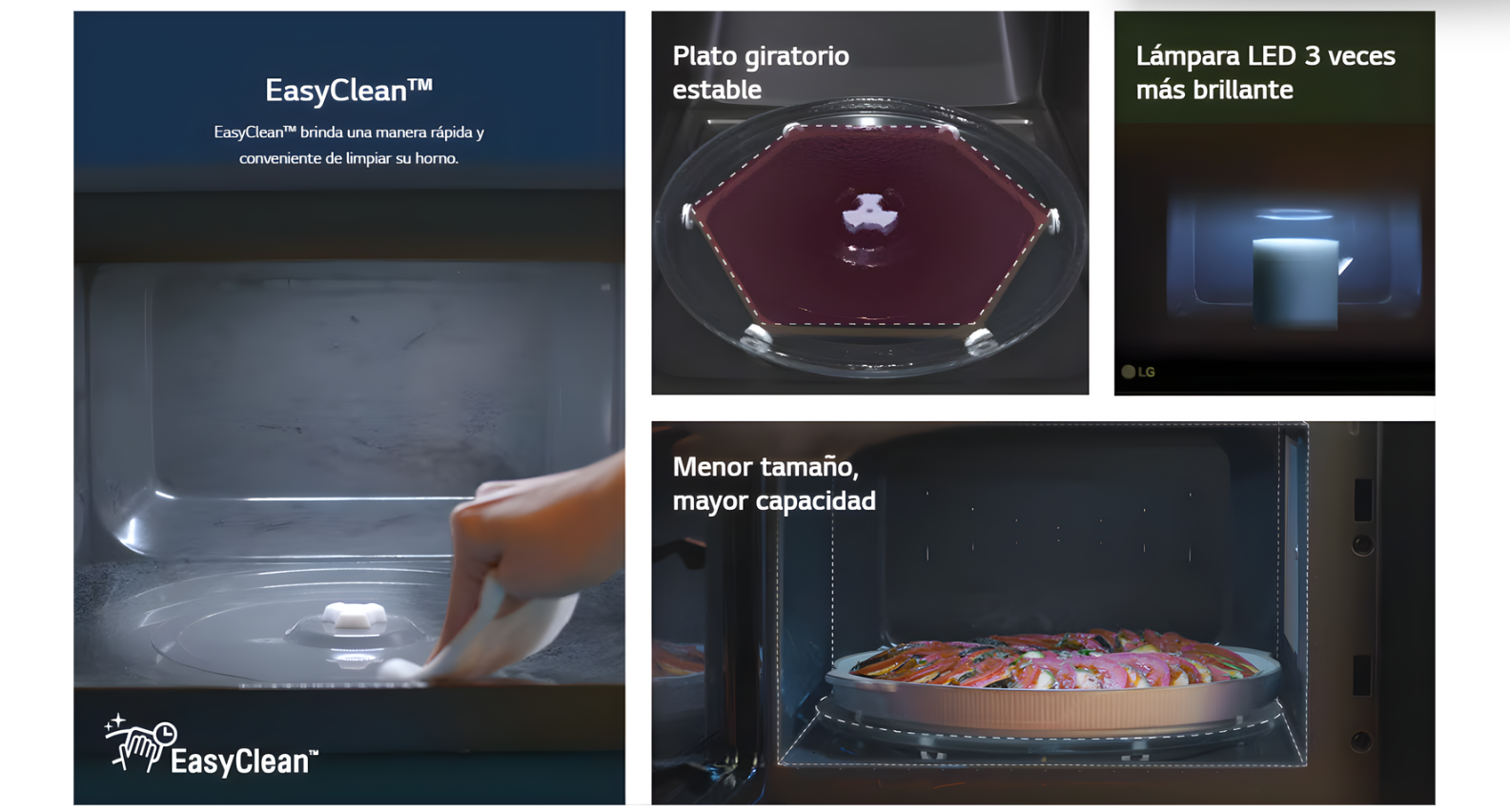 Microondas LG - MH1536GIR Grill, Smart Inverter, NeoChef, 42 lts.