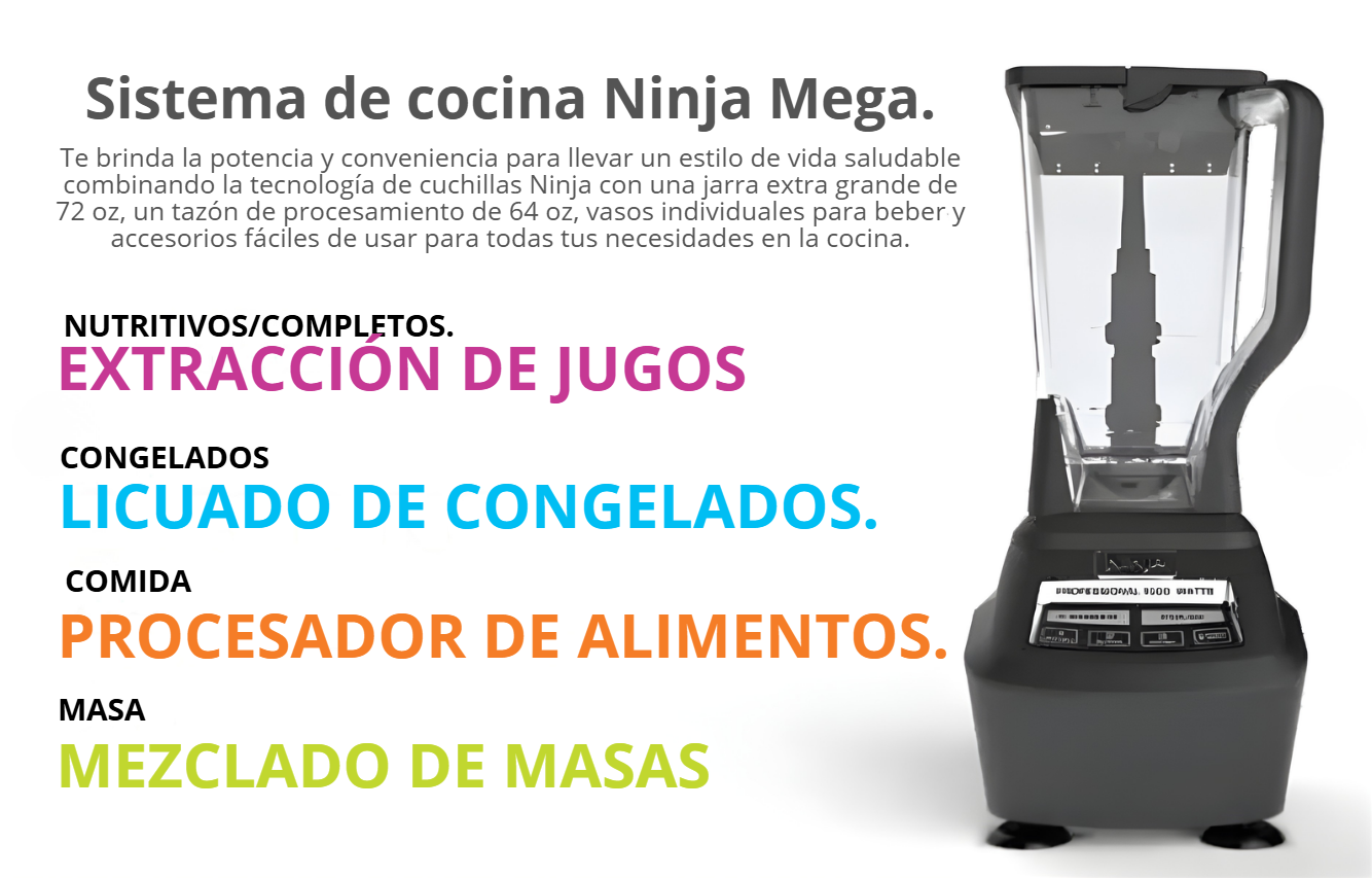 Licuadora Ninja BL770 Mega Sistema de Cocina 1500 W