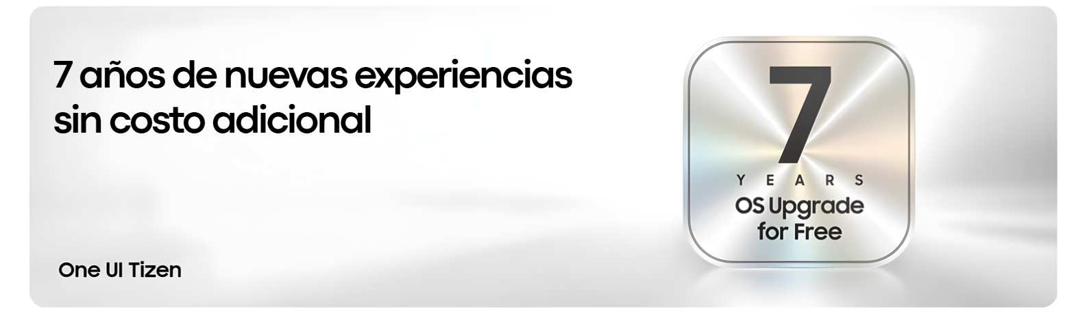Garantía de 7 años de actualizaciones de sistema operativo One UI Tizen gratis para el televisor Samsung UN70U8000PCZE.