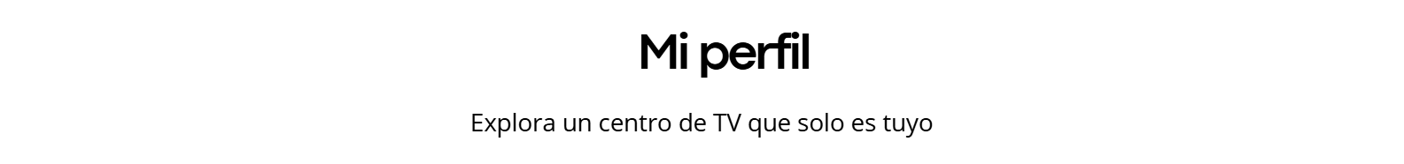 Función "Mi Perfil" del televisor LG 43LR6700PSA para recomendaciones de contenido personalizadas por usuario.