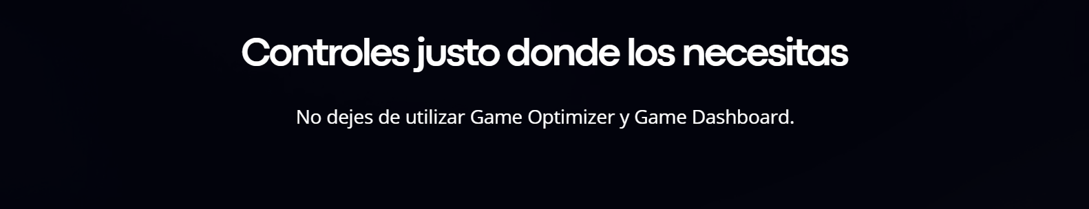 Menú de Game Optimizer y Game Dashboard en el televisor LG 43LR6700PSA para ajustes rápidos de juego.